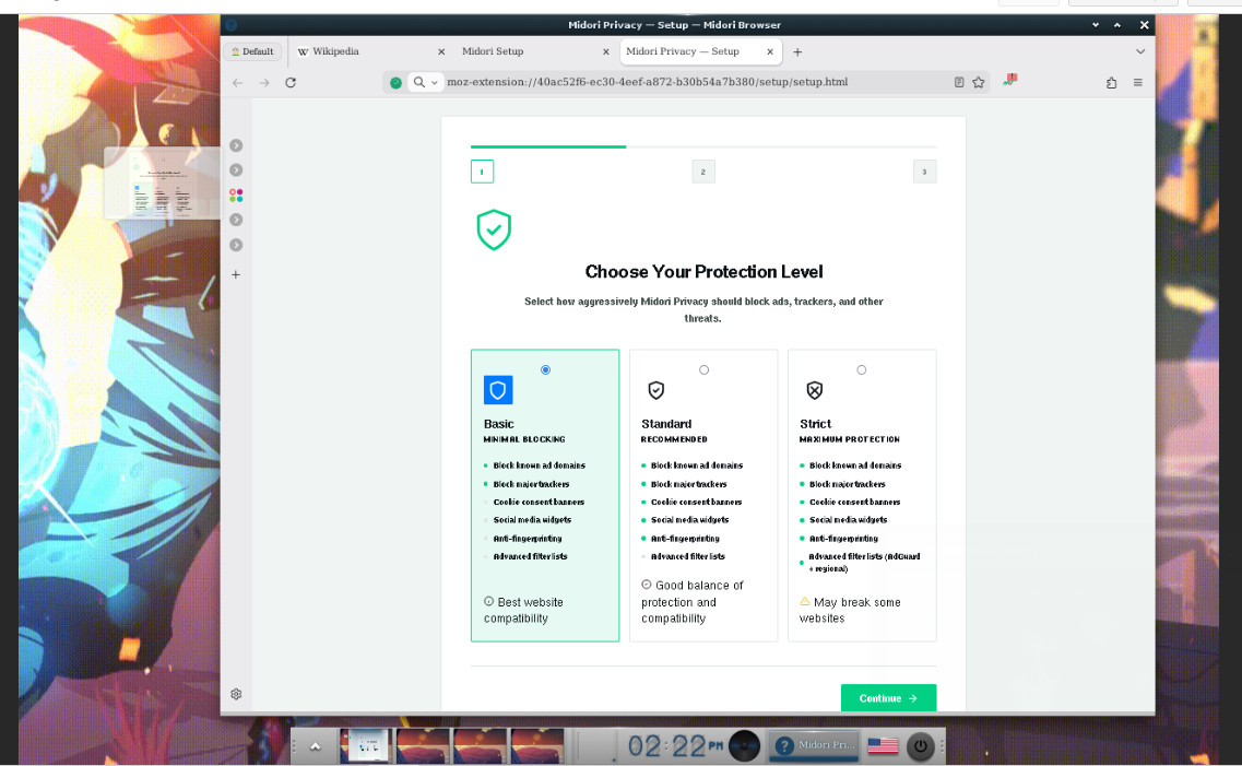 AuziX browser checkpoint