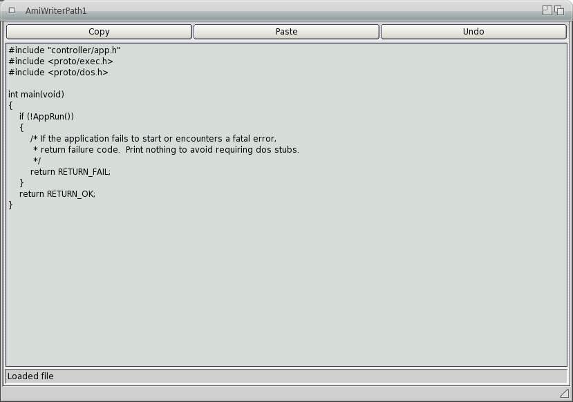 AmiWriterReact screenshot